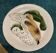 Dessert Plate from thé Sun-kissed Range by Clarice Cliff, signed.