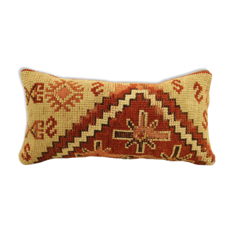 Vintage Pillow Cover 10x20 in 25x50 cm Sofa Pillow Lumbar Kilim Pillow.