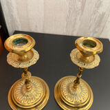 Paire de bougeoirs