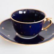 Painted porcelain tea and coffee service, mid-20th century, Poland, 1960.