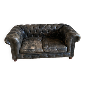 Canapé chesterfield 2 places Saint