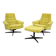 Mid-century Pair of Armchairs Stool by Morávek a Munzar, 1968s, czsk