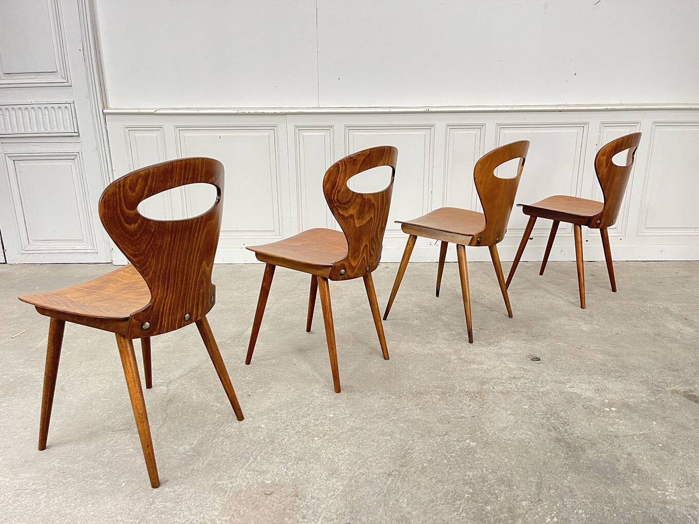 4 Baumann chairs 1960