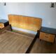 Bed frame set 140 X 190 and 2 lacquered bedside tables