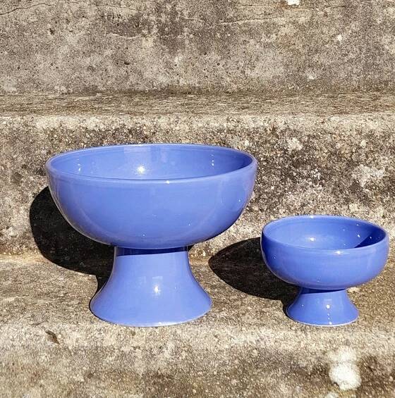 Ceramic bowls, dessert service, 1980