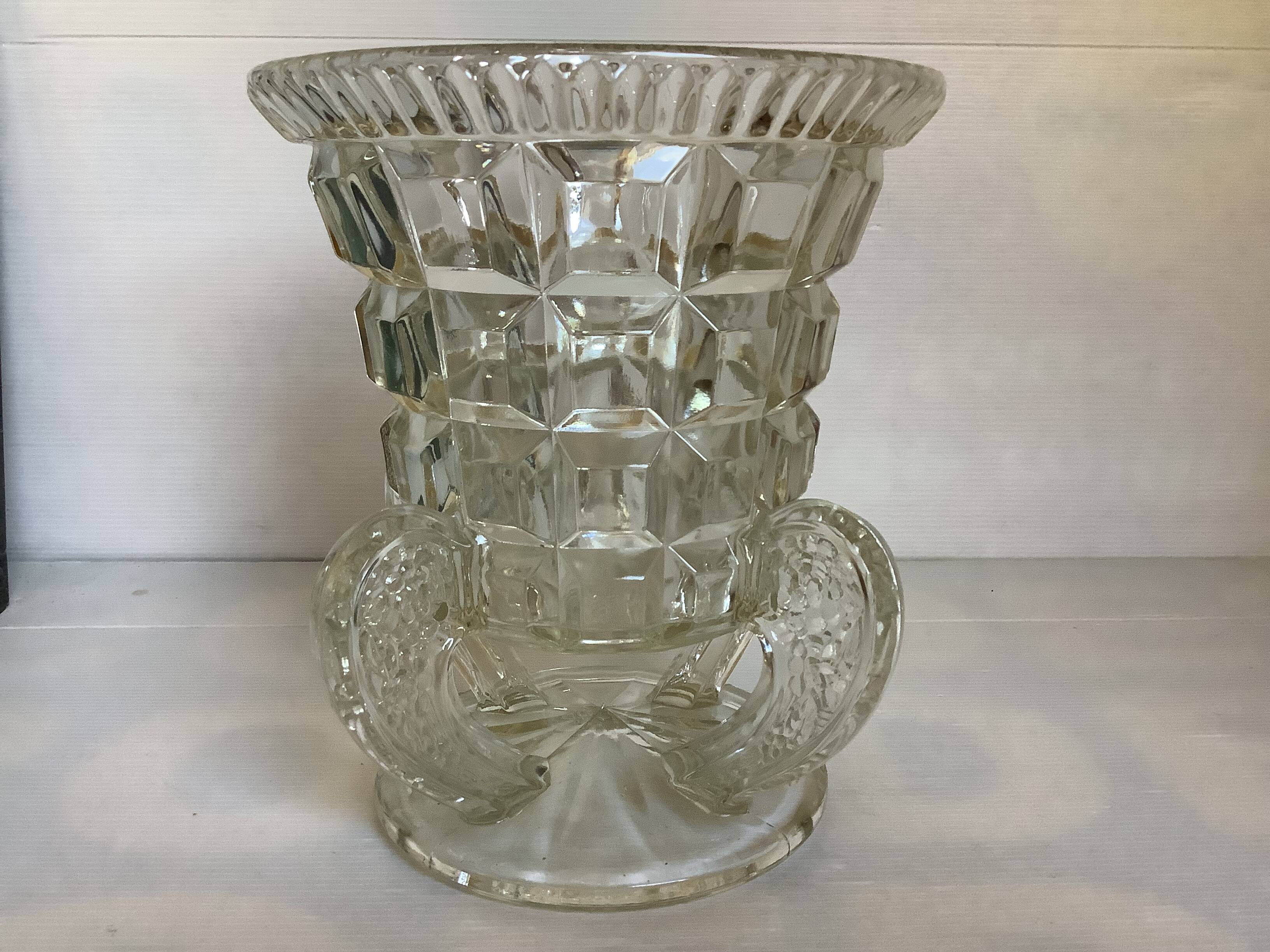 Antique large Art Deco vase from the 1930s.