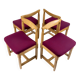 Guillerme and Chambron for Your Home, Set of 4 chairs 1960s
