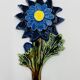 Flower hook wall hook in Belgian ceramic by André Bayer