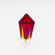 Vase Luigi Mandruzzato - Murano - Sommerso - Red & Amber