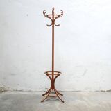 Vintage wooden parrot coat rack