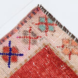 3x7 short vintage oushak runner rug