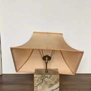 LAMP 1970 ON ONYX FOOT DESIGN FRENCH WORK MARMARA