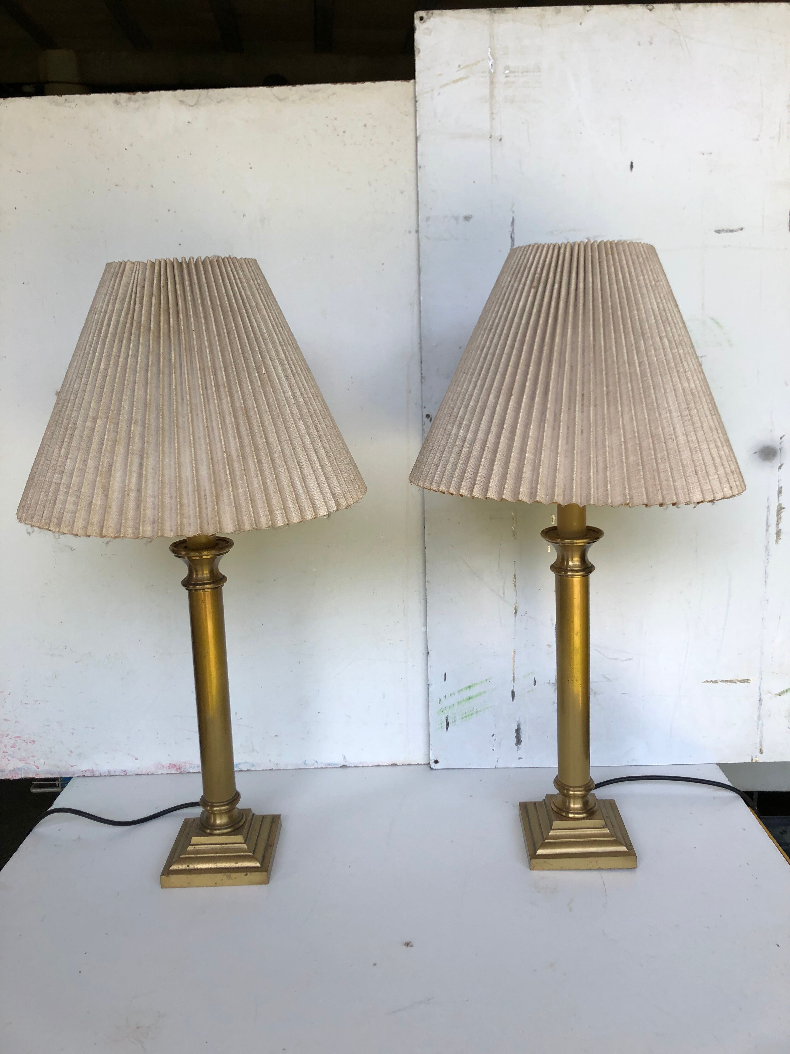 Solid brass lamp