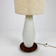 Mid century italian glass and teak floorlamp, 1950s