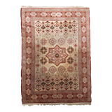 Tapis Vintage Sivas Turc en Laine, Années 1960, Design Géométrique