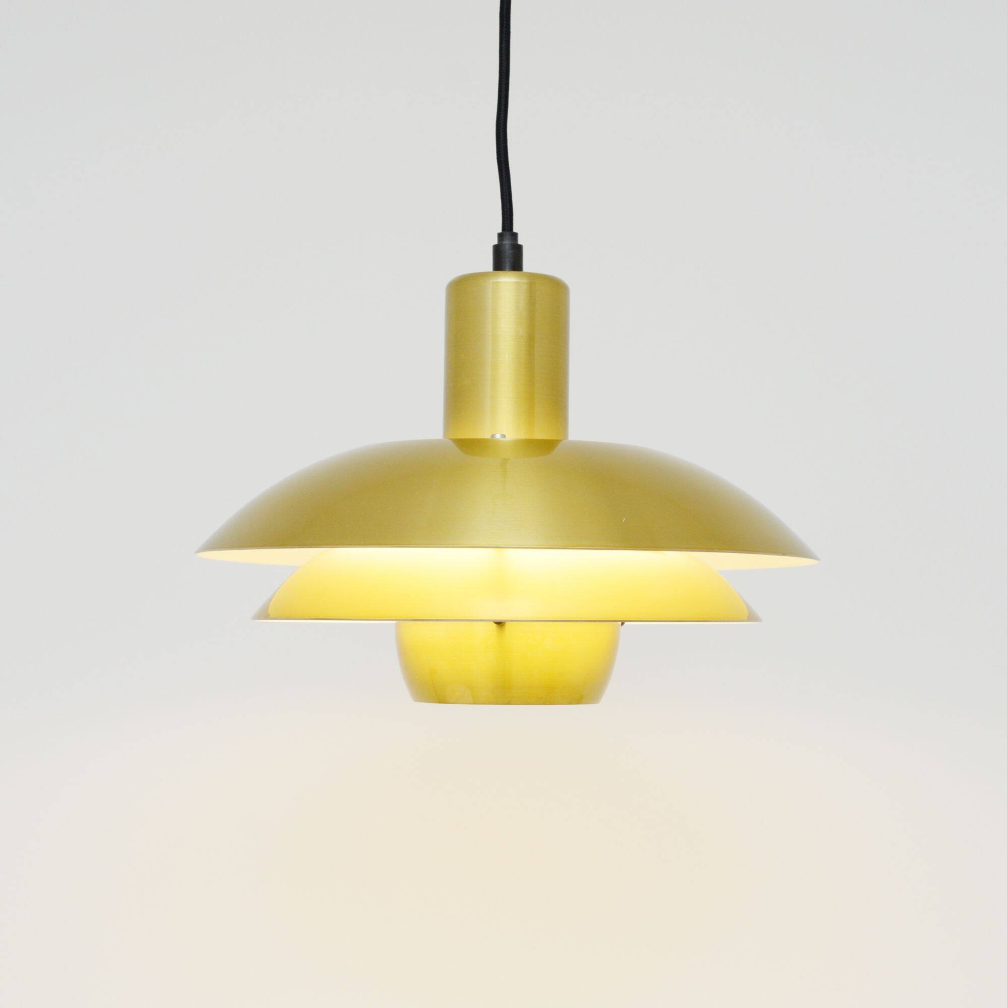 Golden Belux lamp, Denmark 1970s