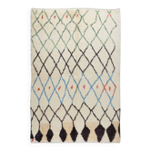 Tapis Tulu berbère marocain, 100 % laine douce et confortable, tapis noué à la main.
