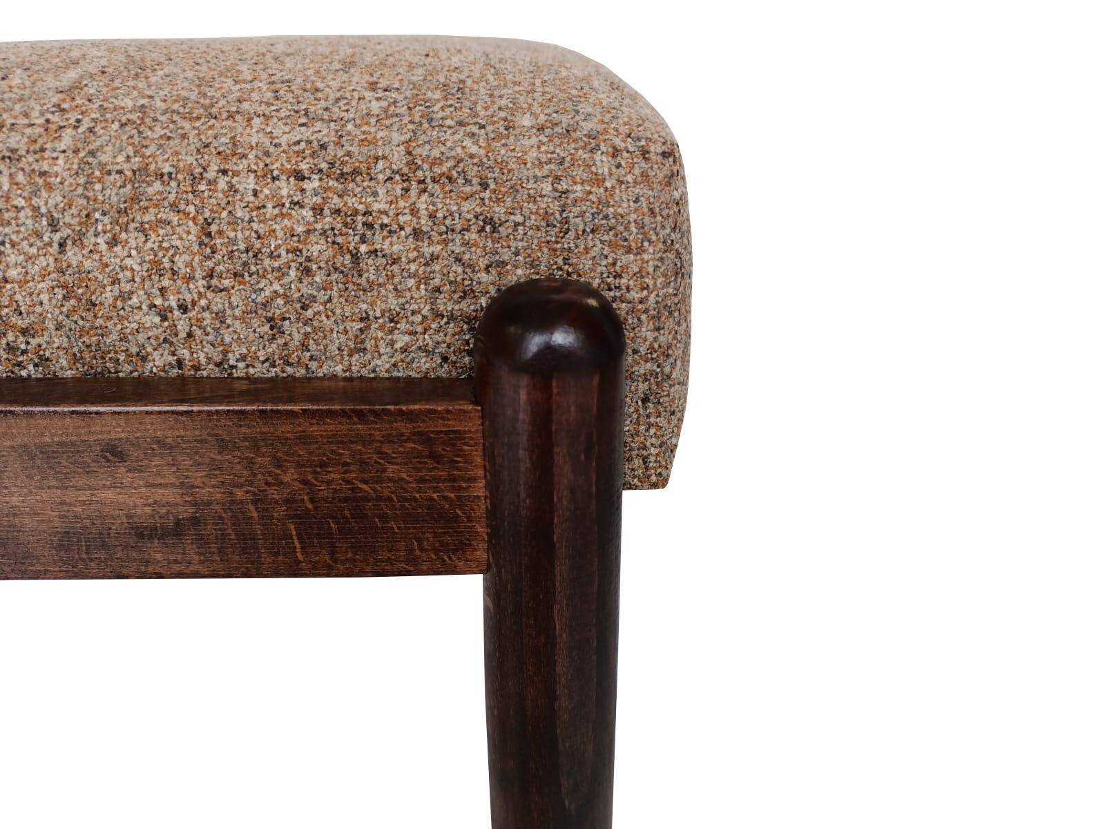 Set of two mixed beige vintage stools mid-century, Edmund Homa, Europe, 1960s