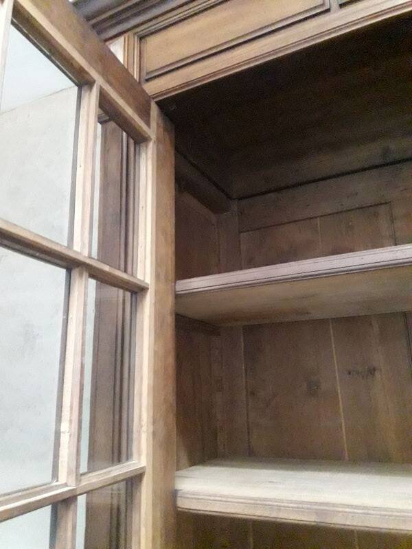 Walnut display cabinet 19th century H234cm