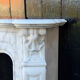 Louis XV style fireplace in Carrara marble, around 1900.