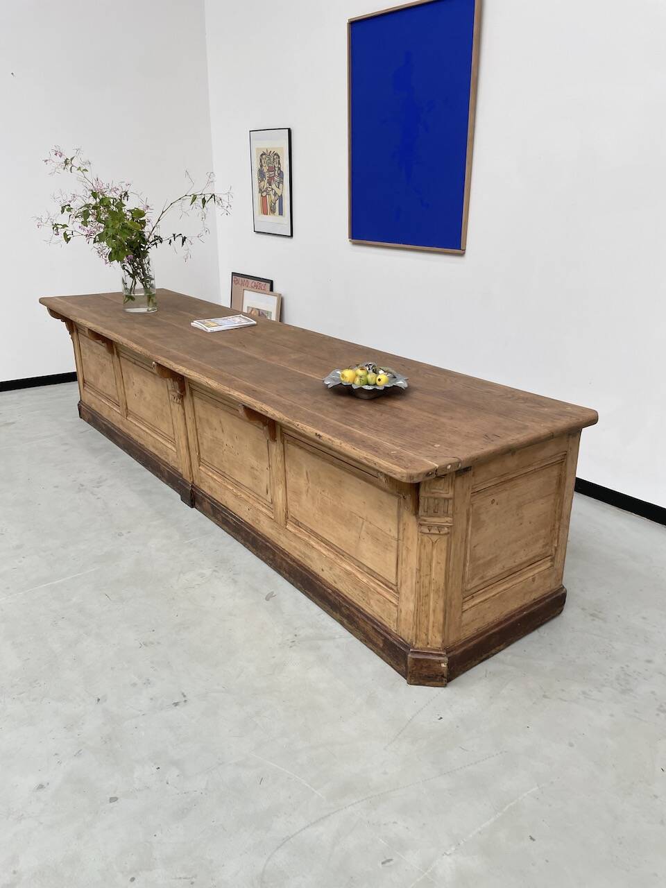 XXL oak and pine counter 350cm
