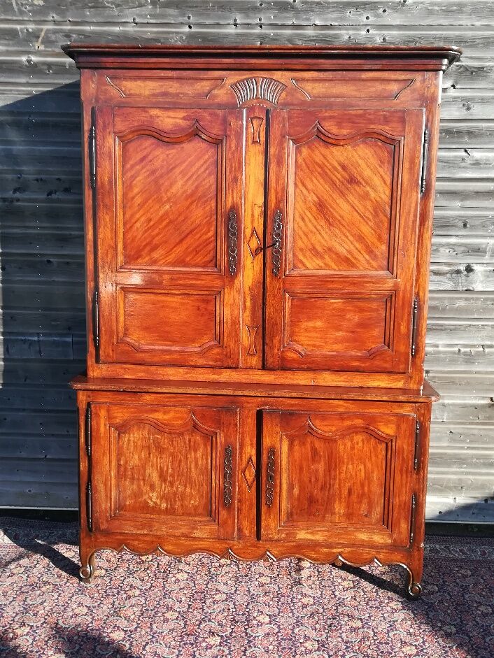 Buffet Two Bodies In Moulded Oak From 19th century