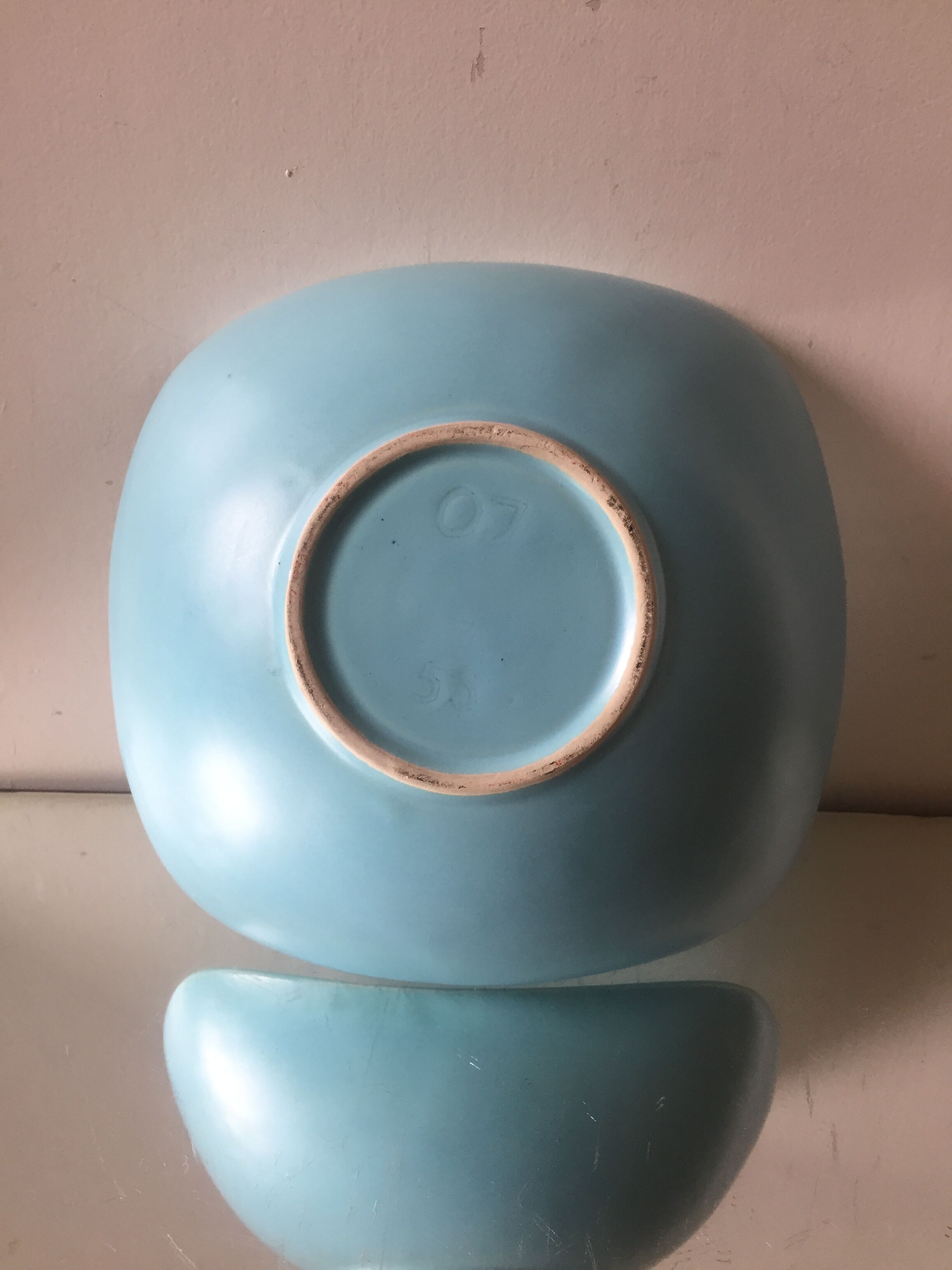 Danish Ceramic Bowl in stoneware signed JO 1960