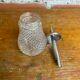 Vintage molded glass sugar bowl