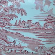 Set of 6 English style plates, kesteloot birthday