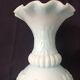 Pale blue floral opaline soliflore vase floral decoration