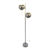 Eyeball chrome metal floor lamp