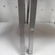 Paire de chaise design vintage 1960 aluminium skaï noir