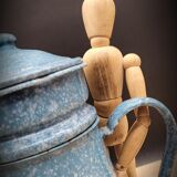 Enamelled marble blue coffee maker