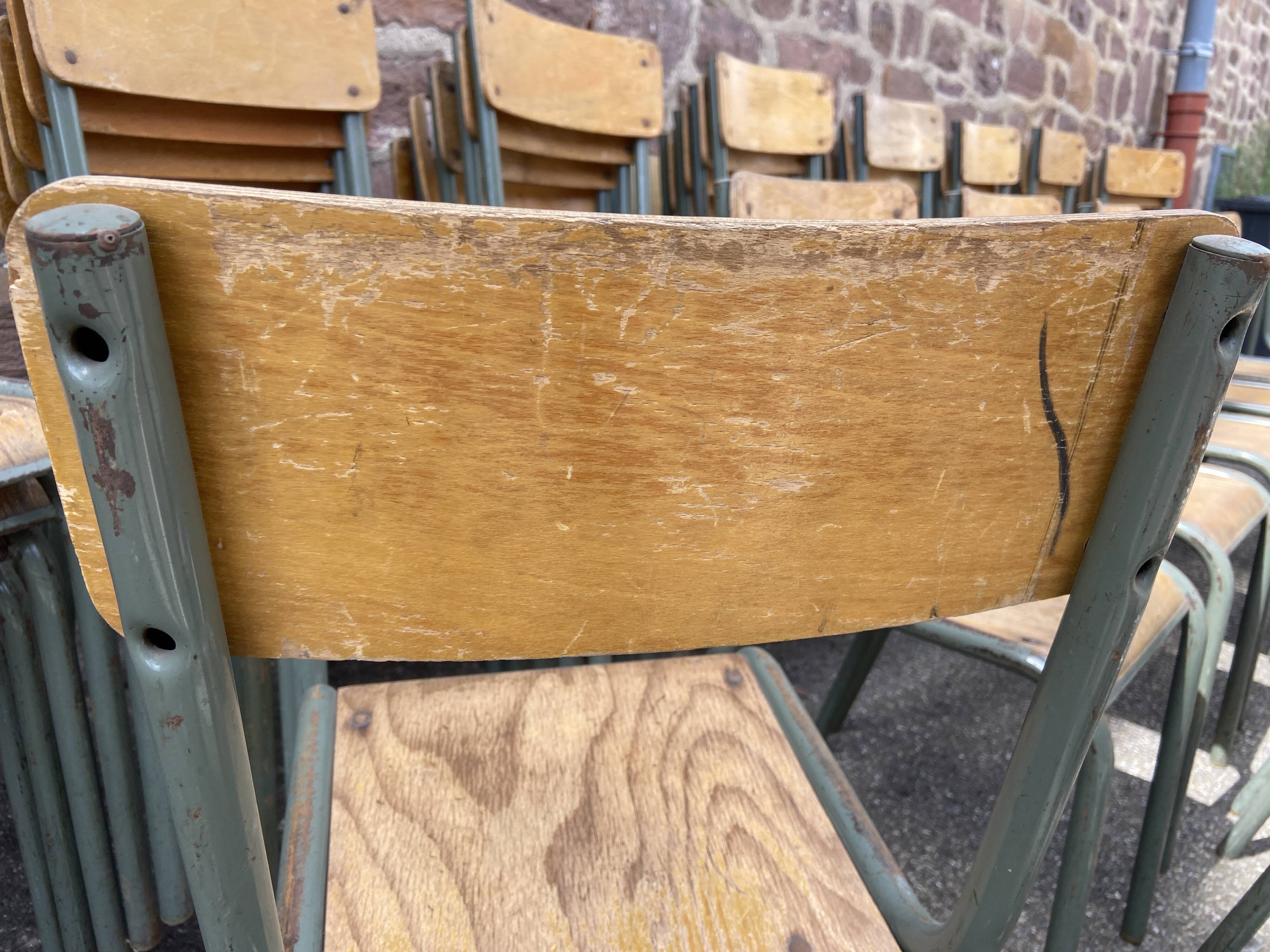 set of 40 Mullca school chairs