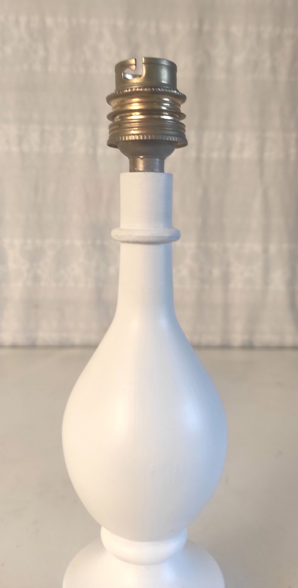 Wooden lamp foot turned by Philippe Capelle – 60s/70s
