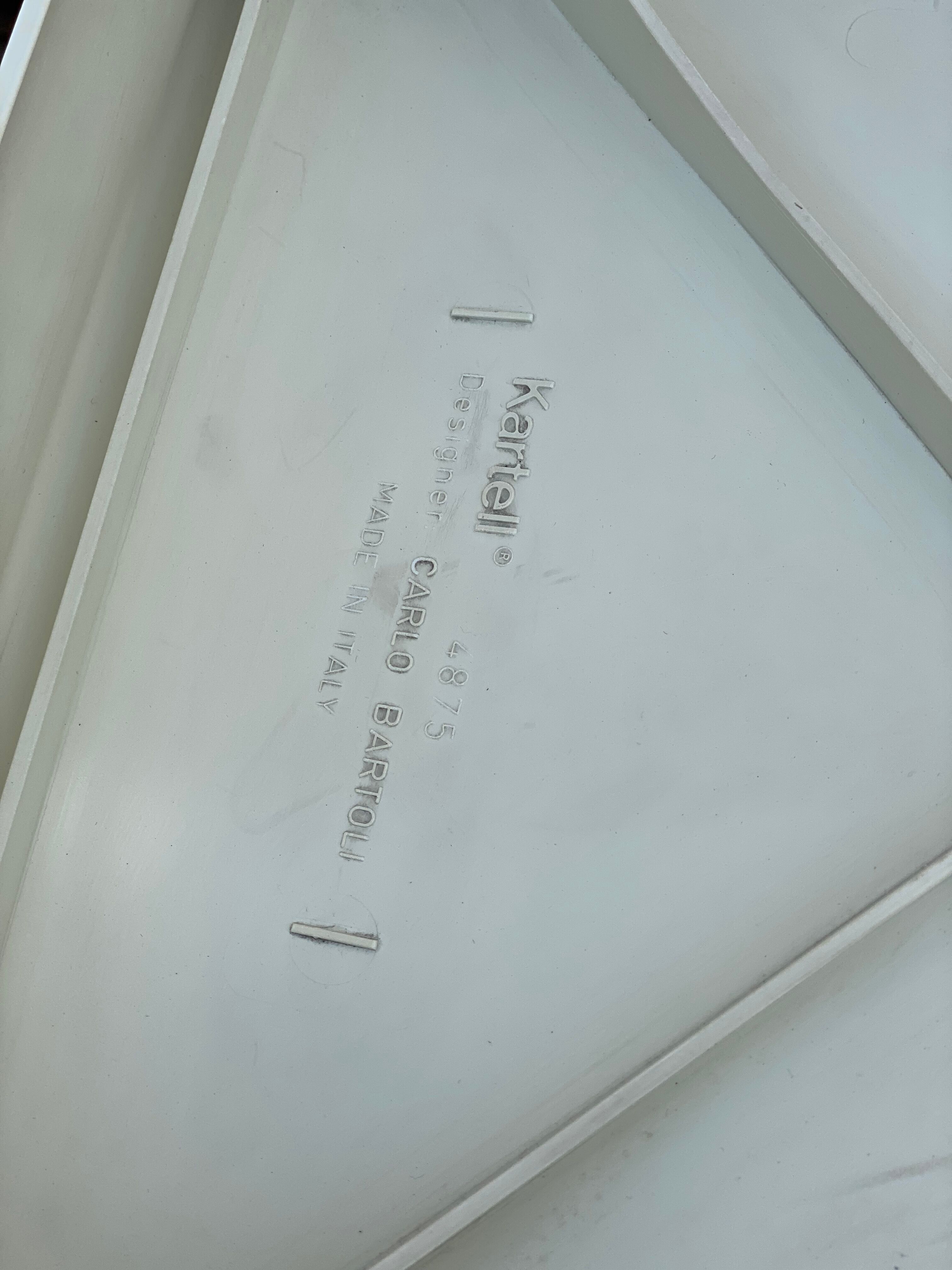 4 chairs model 4875 by Carlo Bartoli for Kartell