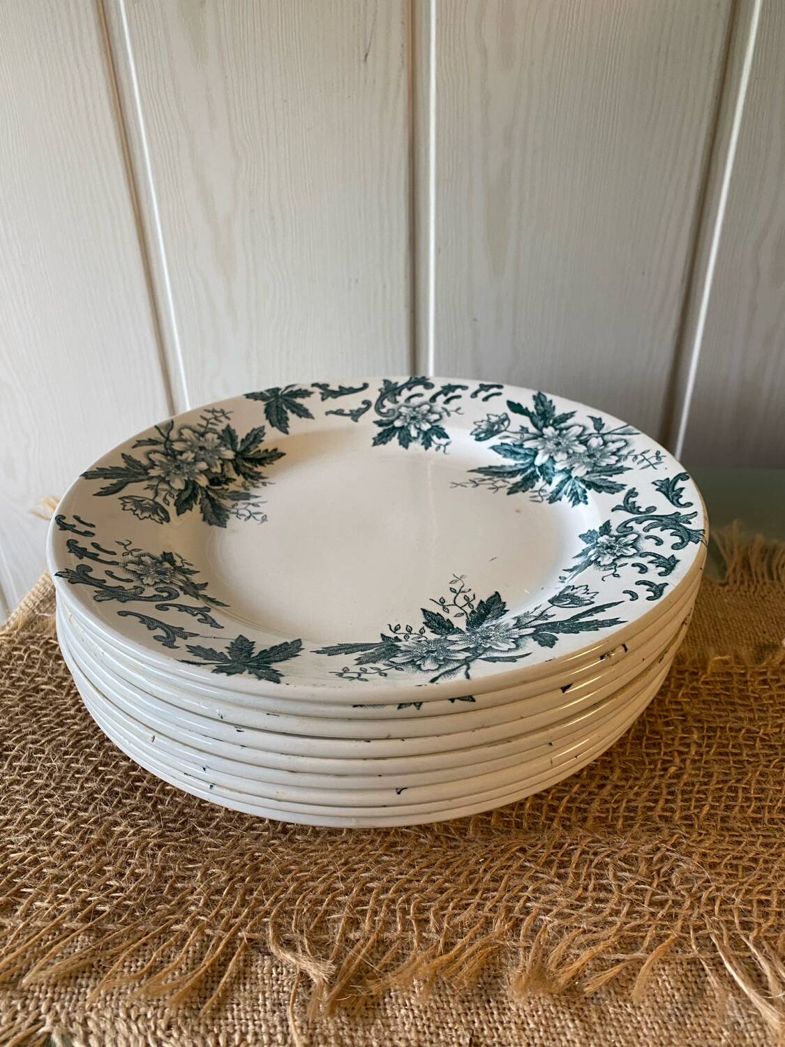 Assiettes terre de fer saint Amand