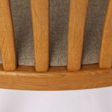 Set of 5 Dyrlund Oak Armchairs, Danish Mid Century Dining Chairs 1970s