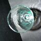 Vintage absinthe glass in blue blown glass H25cm