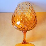 Empoli amber glass vase, 1970.