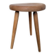 Golden oak tripod stool