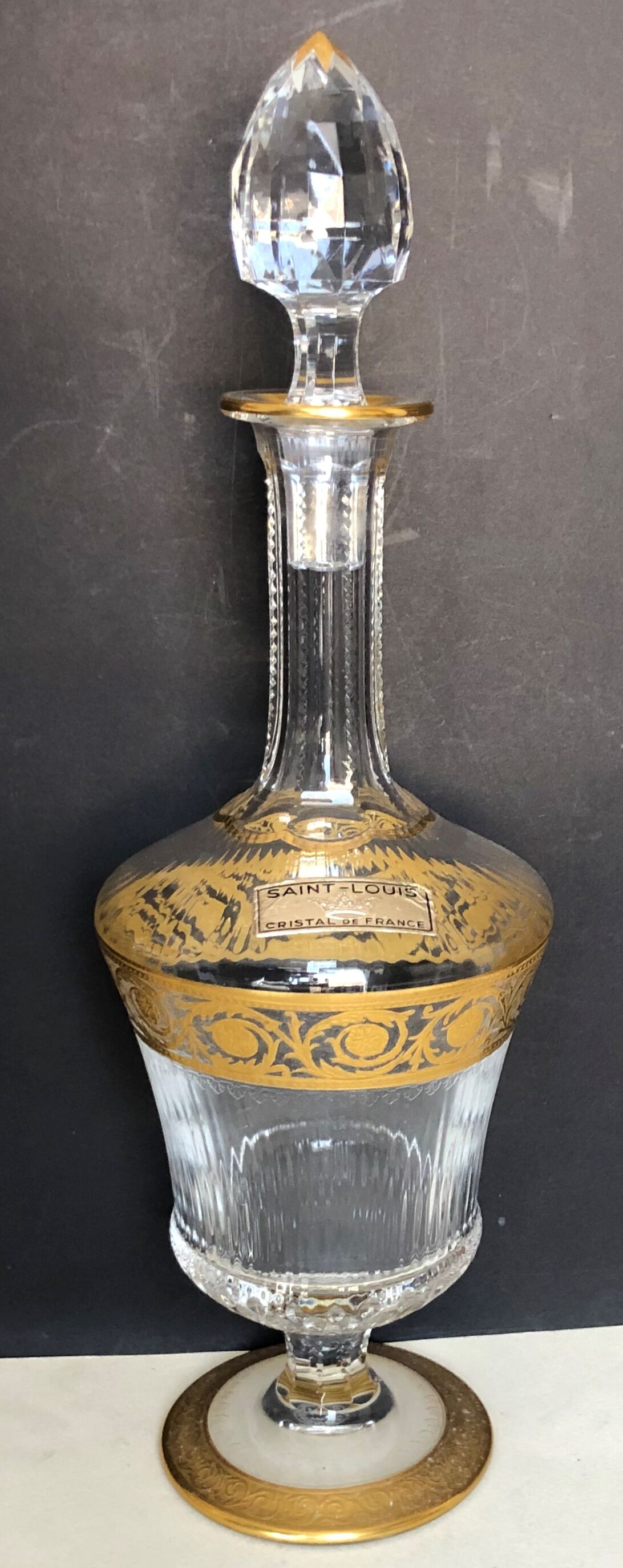 Saint Louis crystal decanter model Thistle