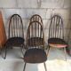 Suite de 4 chaises quaker par Ercol