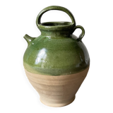 Green terracotta jar