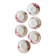 Set of 6 vintage deep plates Model Jane by Céranord