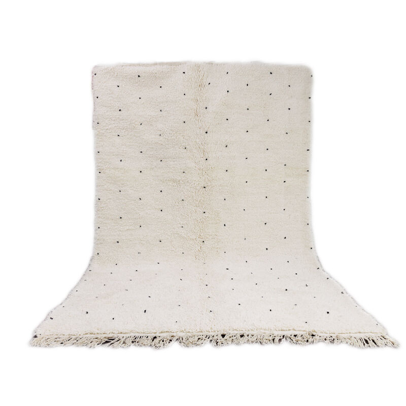 Berber carpet black peas 165x225 cm