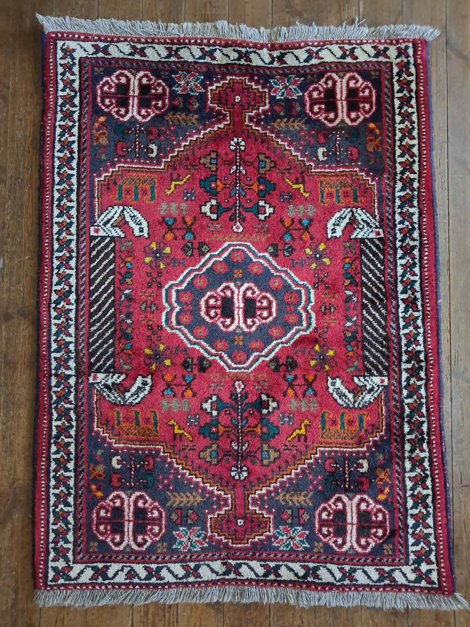 Tapis Persan Qashqaï fait main 140x100cm
