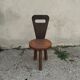 Chaise tripode brutaliste