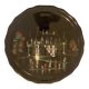 Large dish Longwy "Azay-le-Rideau"