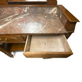 Marble toilet table with removable glass